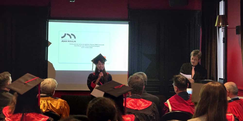 Remise des diplômes - Master TREE Shanghai - Octobre 2026