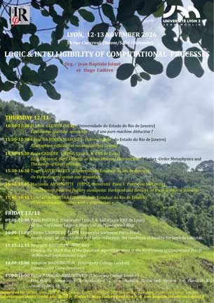 Colloque - Logic and Intelligibility of Computational Processes (LICP) - Édition 2026