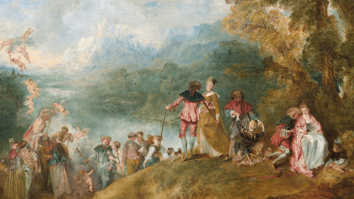 Embarquement pour Cythere, Antoine Watteau, 1717