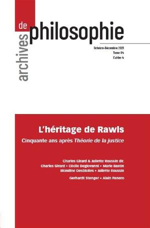 L’héritage de Rawls