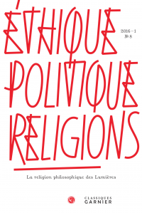 Éthique, politique, religions. 2016, n°8