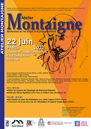Atelier Montaigne - 22 juin 2022