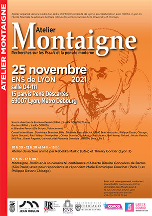 Atelier Montaigne - 25 novembre 2021